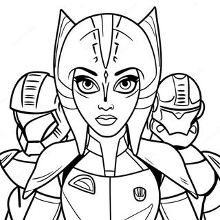 Ahsoka Tano Med Klonahermonnum Litunarsida Litasíður