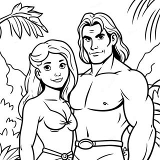 Tarzan Og Jane I Frumskoginum Litabok 54361-11894
