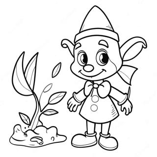 Pinocchio Med Blaa Alfinn Litabok 54455-11912