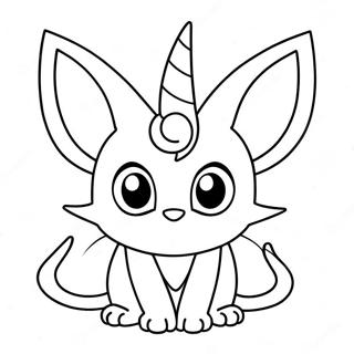 Espeon Med Glitrandi Augum Litabok 55631-12172