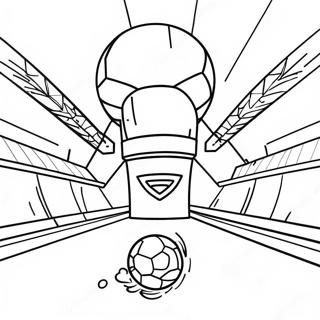 Rocket League Fótboltavöllur Litarefni Litasíður