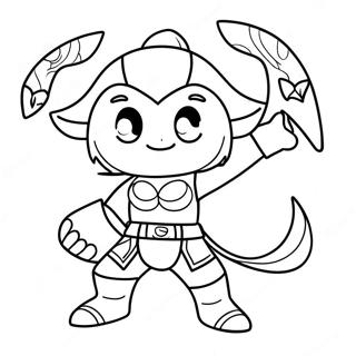 League Of Legends Meistari Í Bardaga Litarefni Litasíður