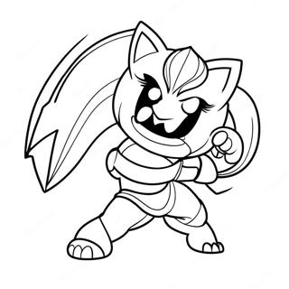 League Of Legends Meistari Í Bardaga Litarefni Litasíður