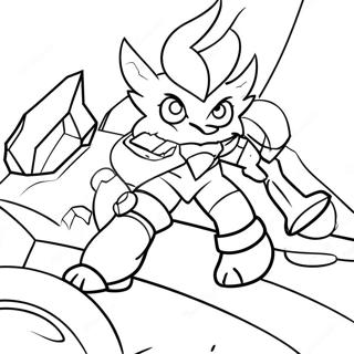 League Of Legends Meistari Í Bardaga Litarefni Litasíður