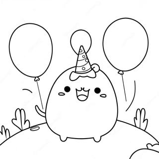 Hamingjusamur Pusheen Med Blodrur Litabok Litasíður