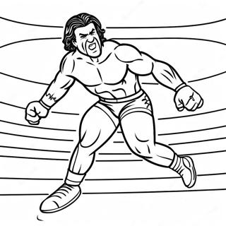 Nakvaem Wwe Glimumadur Sem Er Ad Stokkva A Motstandanda Litabok Litasíður