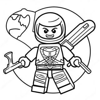 Lego Ninjago Cole Med Jardkraft Litunarsida Litasíður