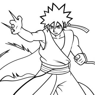 Sasuke Uchiha Med Chidori Litunarsida Litasíður