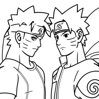 Naruto Og Sasuke Vinatta Litunarsida Litasíður