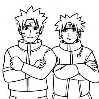Naruto Og Sasuke Vinatta Litunarsida Litasíður