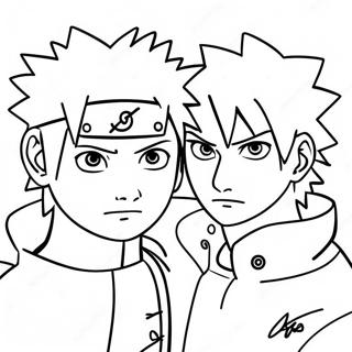 Naruto Og Sasuke Vinatta Litunarsida Litasíður