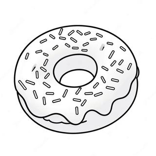 Fagur Donut Med Straum Teikningarsida 72010-15862