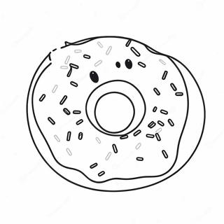 Fagur Donut Med Straum Teikningarsida 72010-15863