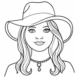 Heillandi Stelpa Med Hatt Litabok 72084-15913