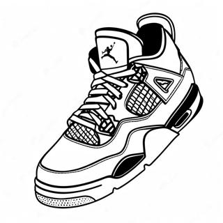 Klassisk Jordan 4 Sneakers Litabok 72212-16013