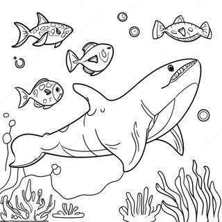 Megalodon I Undirvatnssenu Litabok 72572-16301