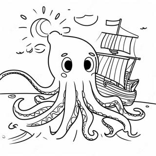 Aevintyralegur Tinandi Kraken Ad Kanna Skipaskemmdir Litabok 72752-16439
