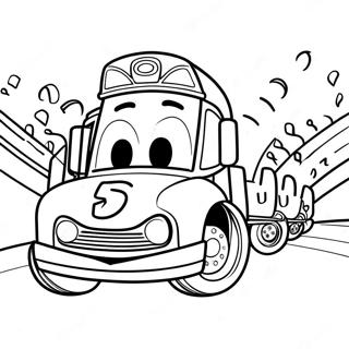 Chick Hicks I Kappakstri Litabok 7281-2071