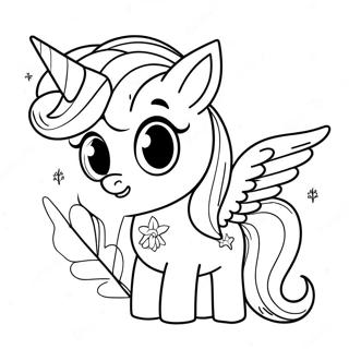 Saetur Alicorn Med Glitrandi Mane Litabok 73112-16716