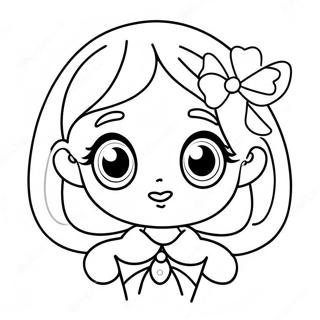 Saet Kawaii Stelpa Med Stor Augu Litabok 73470-16992