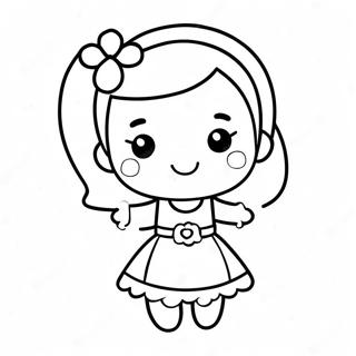 Adladandi Kawaii Stelpa I Kjol Litabok 73471-16994