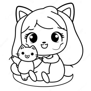 Leikandi Kawaii Stelpa Med Kott Litabok 73472-16998