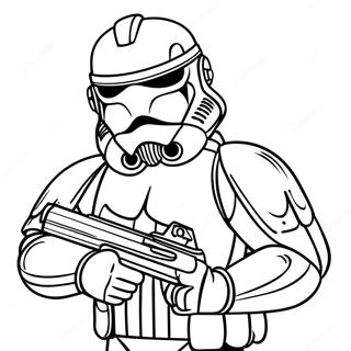 Hardur Klonsveit Med Blaster Litabok 73960-17378