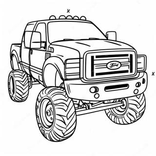 Monster Lyftur Ford Vorubill Litabok 75782-18791