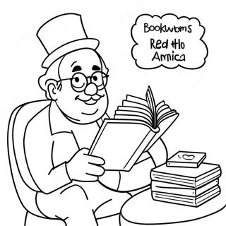 Skemmtilegar Bokormar Lesa Um Ameriku Skissusida 76654-19481