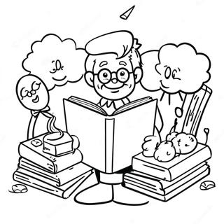 Skemmtilegar Bokormar Lesa Um Ameriku Skissusida 76654-19482