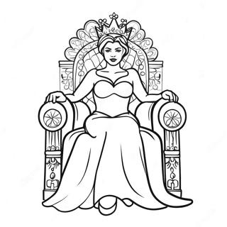 Konungleg Drottning Sitjandi A Hasaeti Litabok 77190-19878