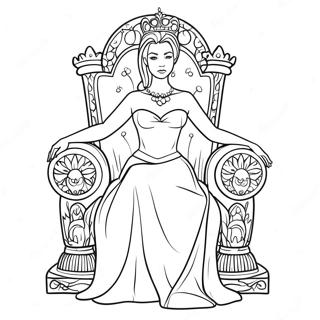 Konungleg Drottning Sitjandi A Hasaeti Litabok 77190-19879