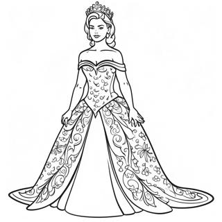 Falleg Drottning I Kjol Litabok 77191-19884