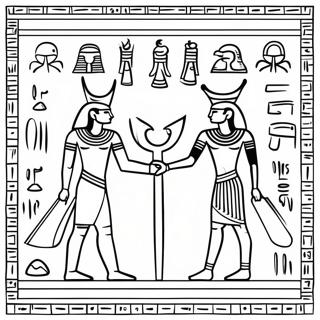 Forn Egyptnesk Hieroglyfur Litabok 77551-20150