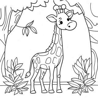 Mildur Giraffa Ad Borda Lauf Lita Bok 79102-21363