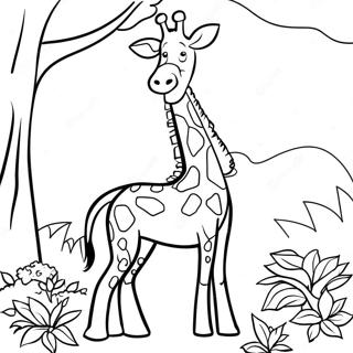 Mildur Giraffa Ad Borda Lauf Lita Bok 79102-21364