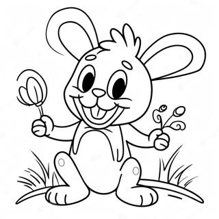 Leikandi Spring Bonnie Med Kaninuhornum Litabok 81342-23089