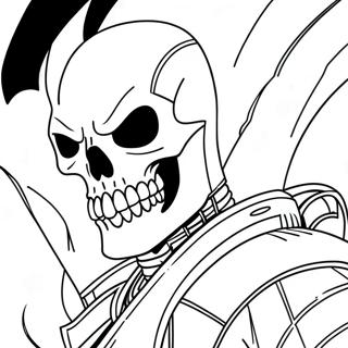 Ghost Rider Litunarsíða Litasíður