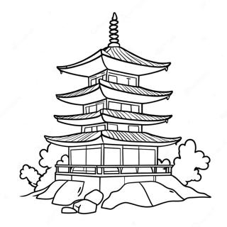 Heidarleg Japonsk Pagoda Litunarsida 82187-23766