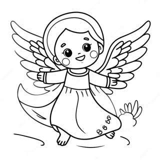 Gladur Engill Med Vaengjum Litabok 82215 23796