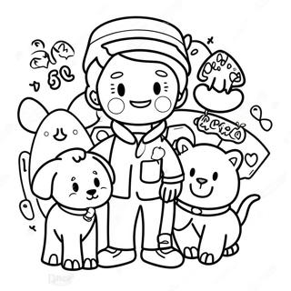 Dyralaeknir Med Hamingjusomum Dyrum Litabok 83526-24822