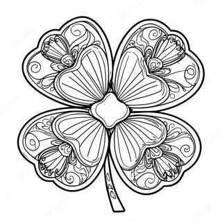 Skreyttur Fjorblada Klover Litabok 83884-25103