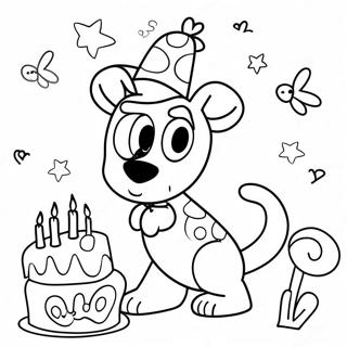 Bluey Birthday Litabók Litasíður