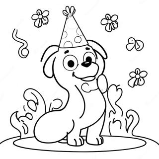 Bluey Birthday Litabók Litasíður
