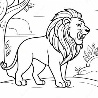 Mikill Ljon Oskraandi Litabok 86491-27236