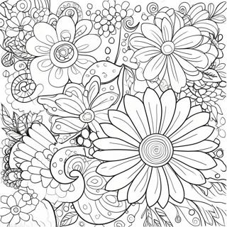 Skapandi Dott List Blom Litabok 87365 27894