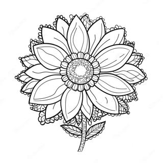 Skapandi Dott List Blom Litabok 87365 27895