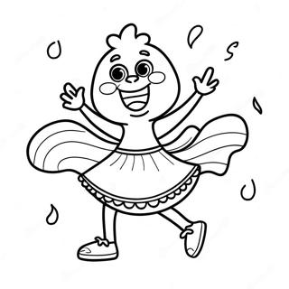 Hamingjusam Chica Dansandi Litabok 87647-28115