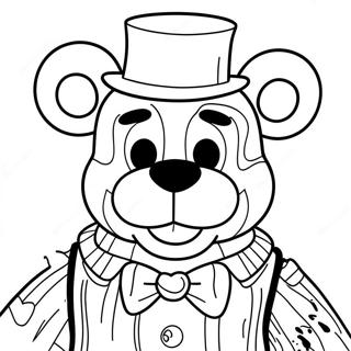 Hrollandi Freddy Fazbear Litunarsíða Litasíður
