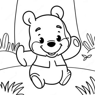 Lekinn Baby Vinni Pu I Skoginum Litunarsida Litasíður